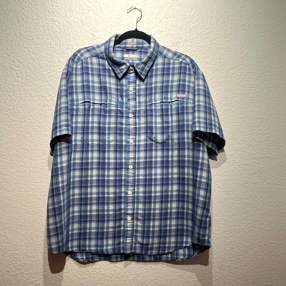 Columbia Sportswear Flannel Shirt Mens XL Multicolor Buffalo Plaid Regular Fit